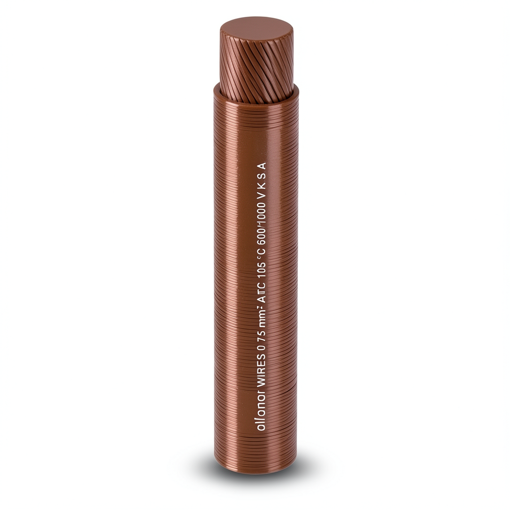 Alfanar 0.5mm Flexible Tinned Copper Wire, 600/1000V, Brown Color | Al Fanar