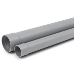 أنابيب بلاستيك UPVC كلاس 1 ضغط 2 بار مقاس 140 mm سماكة 2.2 mm لون رمادي