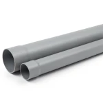 مواسير UPVC كلاس 1 ضغط اسمي 2 بار مقاس 225 مم سمك 2.2 مم لون رمادي