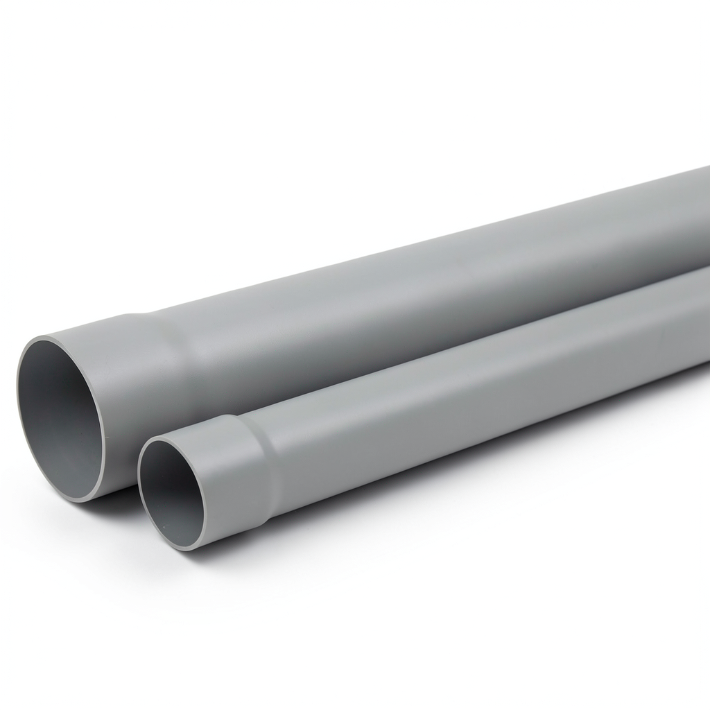 UPVC Pipe Class 1 Nominal Pressure 2 Bar Size 225 mm Thickness 2.2 mm Gray Color