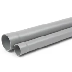 مواسير بلاستيك UPVC كلاس 1 ضغط 2 بار مقاس 250 مم سماكة 2.4 مم لون رمادي