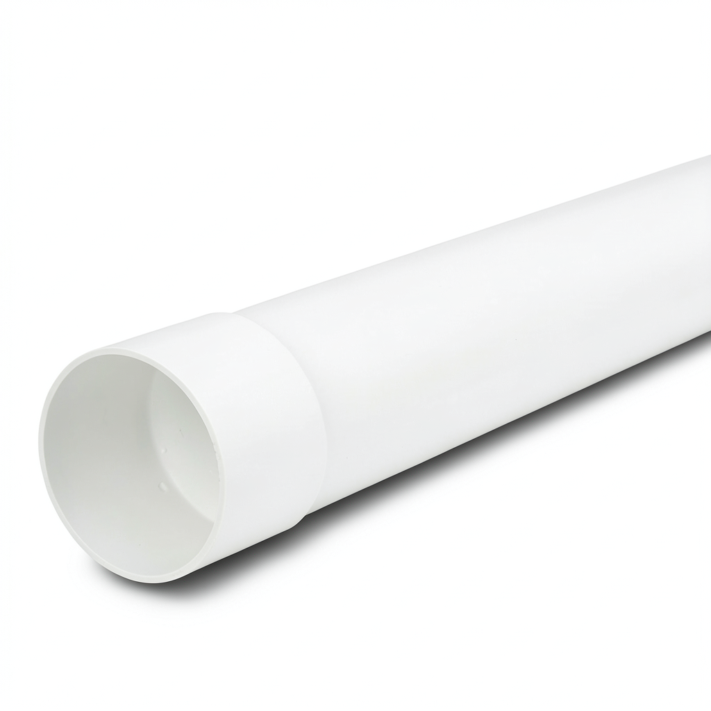 أنابيب UPVC ضغط 12 بار مقاس 1 1/2 إنش سماكة 3 مم لون أبيض