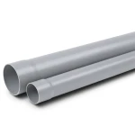 انابيب UPVC كلاس 2 ضغط 4 بار مقاس 110 ملم سماكة 2.7 ملم لون رمادي