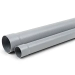 مواسير بلاستيك UPVC كلاس 2 ضغط 4 بار مقاس 140 مم سمك 3.2 مم لون رمادي