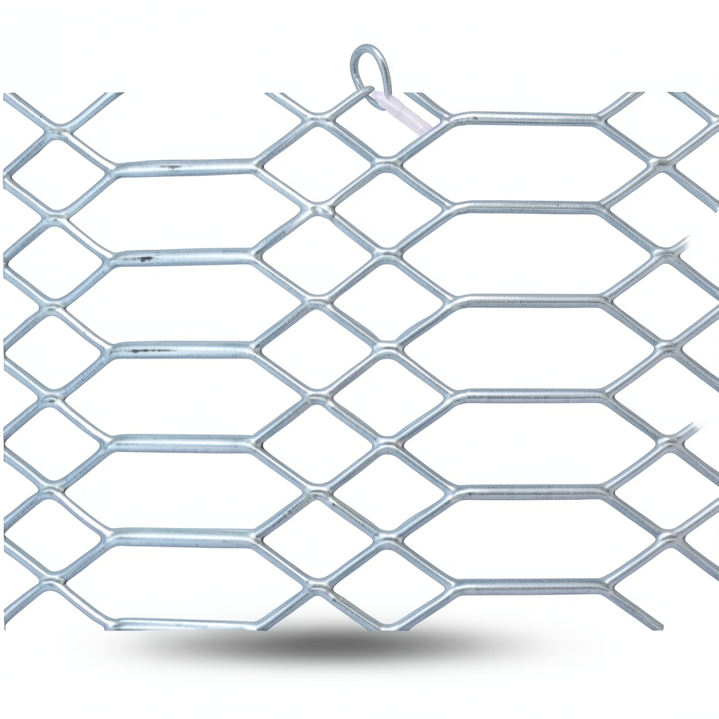 Hot Rolled Expanded Metal Wiremesh 1.4 mm Diameter, 2.44 M Width, 3 M Length, Jawhara Shape