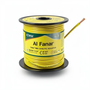 THHN/THWN Copper Cable PVC Insulation 105°C Diameter 7.6 mm 600 Volt 500 Feet Yellow | Al Fanar