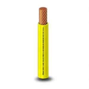 كابل نحاسي THHN/THWN معزول PVC 105 درجة مئوية قطر 11.9 مم 600 فولت طول 500 قدم أصفر | شركة الفنار