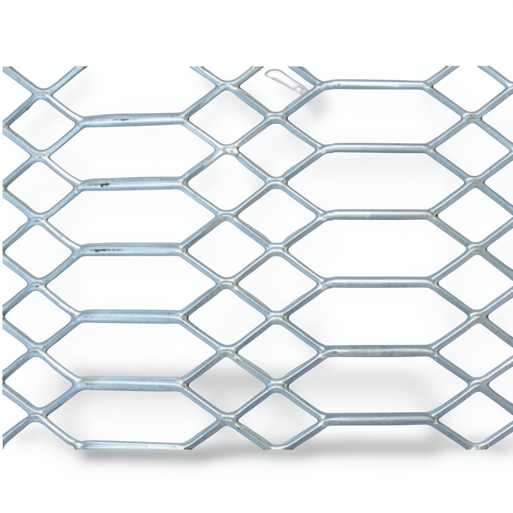 Hot Rolled Expanded Metal Sheet Flattened, Thickness 1.4 mm, Size 2.44×4 m, Jawhara Design