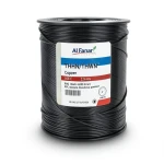 كابل نحاسي THHN/THWN معزول بـ PVC 105 درجة مئوية قطر 5.9 مم 600 فولت طول 500 قدم أسود | شركة الفنار