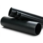 HDPE Plastic Pipe PN 10 Bar PE 80 Outer Diameter 200 mm Thickness 14.7 mm Black