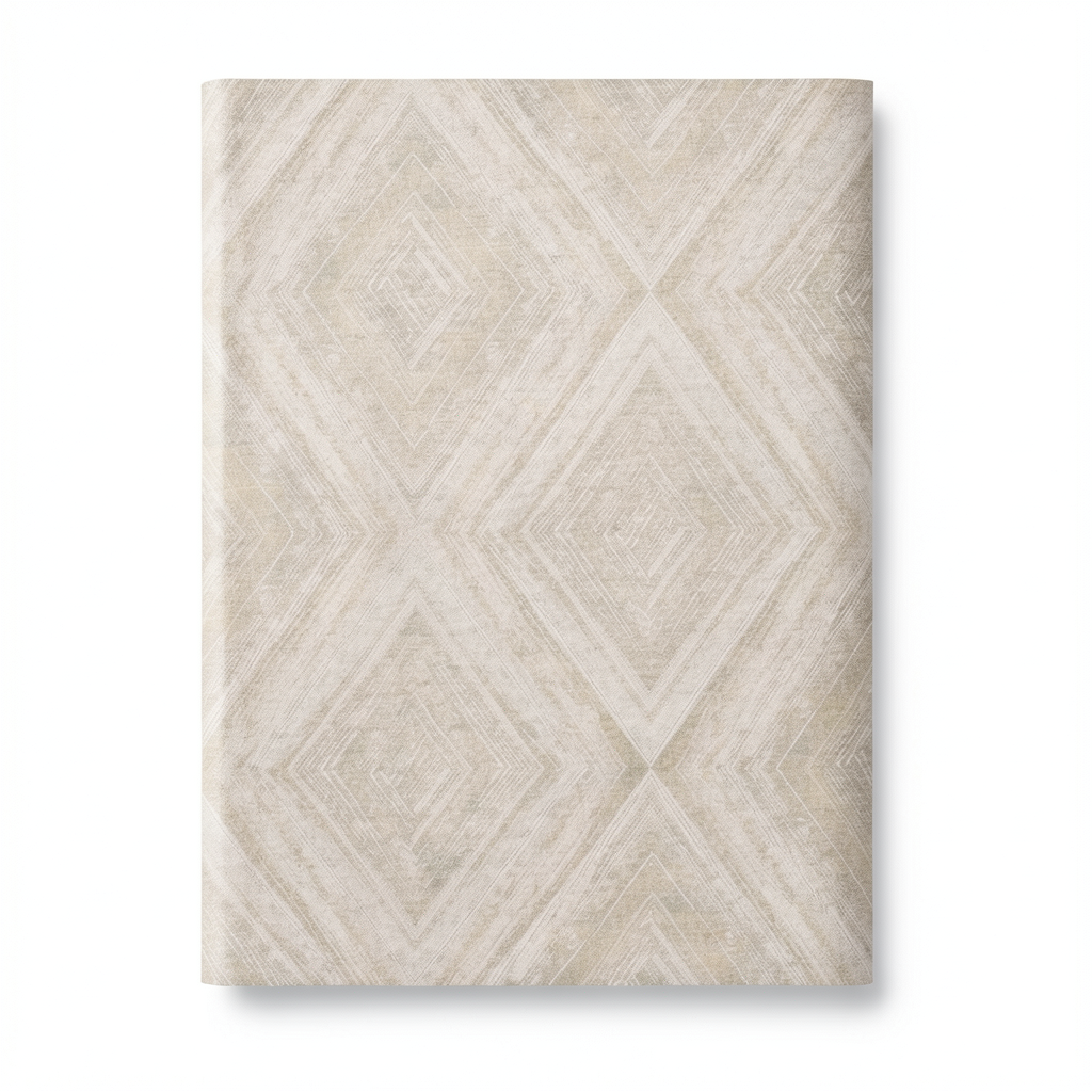 Spanish Wallpaper Geometric Design Beige Color, Size 10m x 0.53m, Model 1100-4