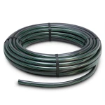لفة أنابيب HDPE ضغط 6 بار PE 63 قطر خارجي 160 مم SDR 17.6 أسود مع خطوط خضراء