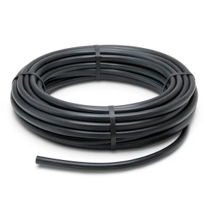 لفة أنابيب HDPE ضغط 15.9 بار PE 63 قطر 20 مم SDR 7.4 أسود