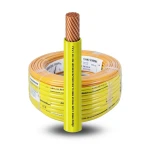 كابل نحاسي THHN/THWN معزول PVC 105 درجة مئوية قطر 8.8 مم 600 فولت 500 قدم أصفر | شركة الفنار