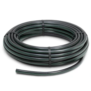 لفة أنابيب HDPE ضغط 15.9 بار PE 63 قطر خارجي 50 مم SDR 7.4 لون أسود
