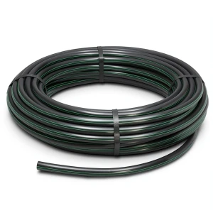 لفة أنابيب HDPE ضغط 15.9 بار PE 63 قطر 20 مم SDR 7.4 أسود