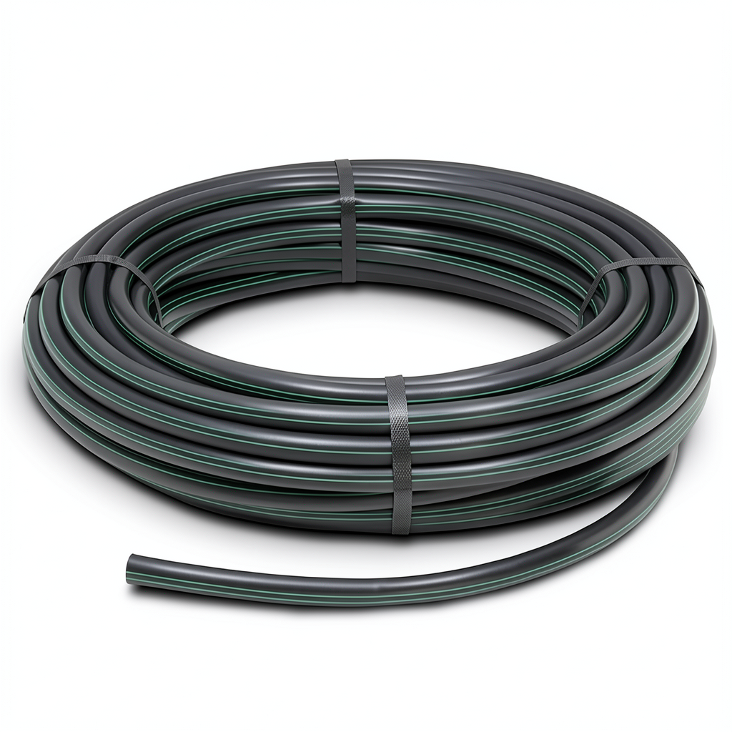 HDPE Coil Pipe Nominal Pressure 15.9 Bar PE 63 OD 110 mm SDR 7.4 Black