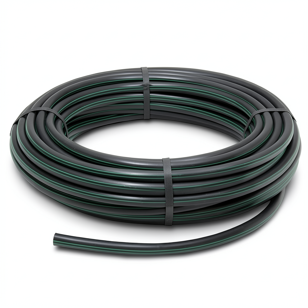 HDPE Plastic Coil Pipe PN 15.9 Bar PE 63 32 mm SDR 7.4 Black