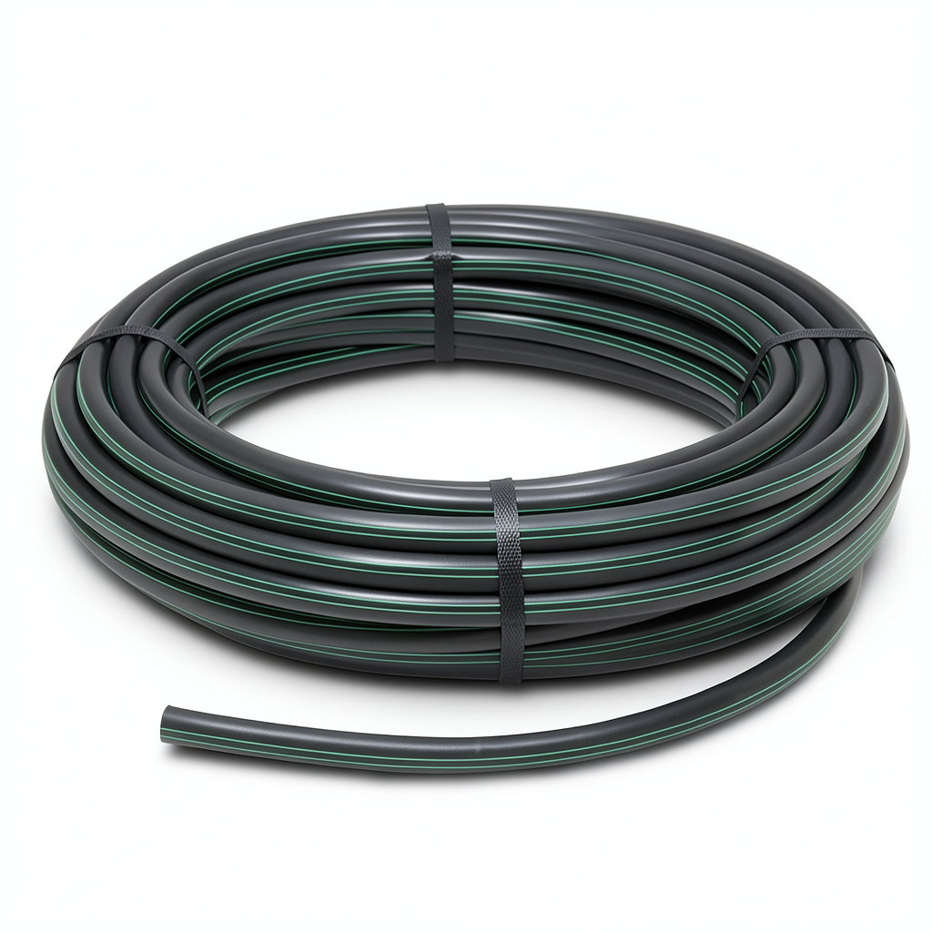 HDPE Polyethylene Coil Pipe Pressure 15.9 Bar PE 63 Size 63 mm SDR 7.4 Black