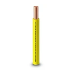 كابل نحاسي THHN/THWN معزول PVC 105 درجة مئوية قطر 5.9 مم 600 فولت 500 قدم أصفر | شركة الفنار