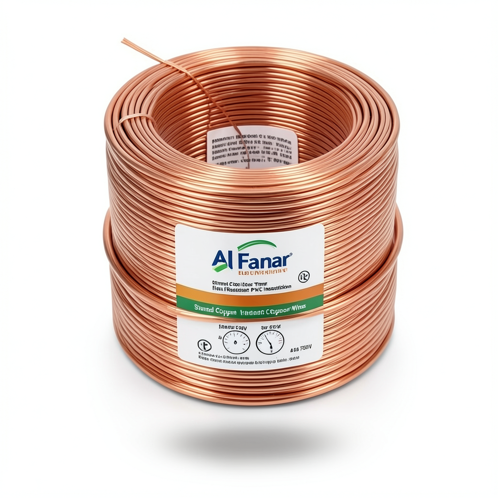 سلك كهرباء مجدول نحاس عزل PVC مقاوم للحرارة، مقاس 35 mm، 450/750 فولت | شركة الفنار