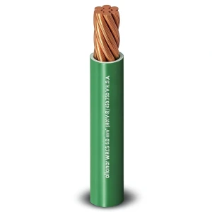 سلك نحاس مجدول معزول PVC مقاوم للحرارة، مقاس 95 مم2، 450/750 فولت، أخضر | شركة الفنار