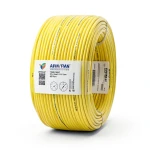 كابل نحاسي THHN/THWN معزول PVC 105 درجة مئوية قطر 16.1 مم 600 فولت طول 500 قدم أصفر | شركة الفنار