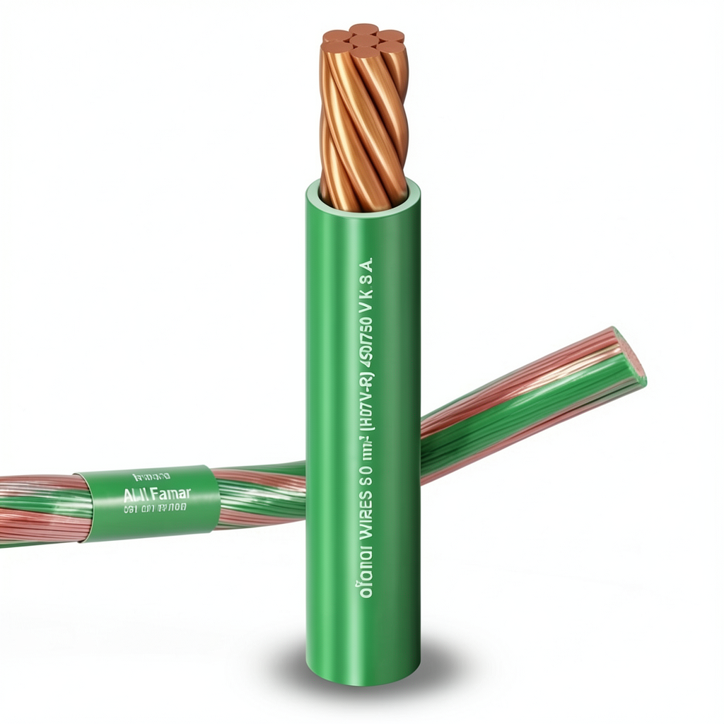 سلك مجدول نحاس معزول PVC مقاوم للحرارة، مقاس 300 مم2، 450/750 فولت | شركة الفنار