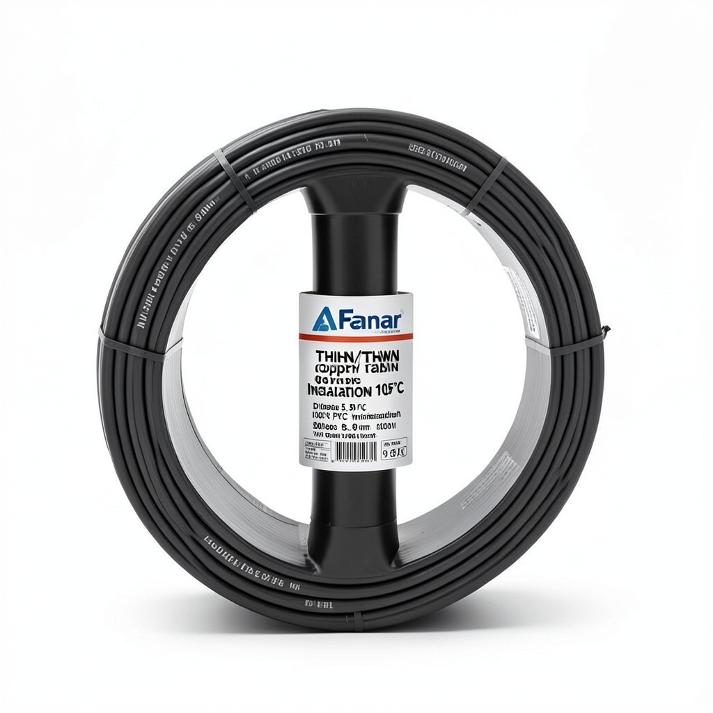 THHN/THWN Copper Cable PVC Insulation 105°C Diameter 5.9 mm 600 Volt 500 Feet Black | Al Fanar