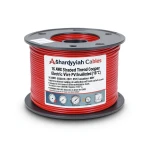 سلك كهرباء نحاس مجدول 16 AWG مطلي بالقصدير، معزول PVC (105°C)، احمر، 600 فولت، 2500 قدم | شركة كابلات الشرقية للصناعة