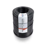 كابل نحاسي THHN/THWN معزول PVC 105 درجة مئوية قطر 11.9 مم 600 فولت طول 500 قدم أسود | شركة الفنار
