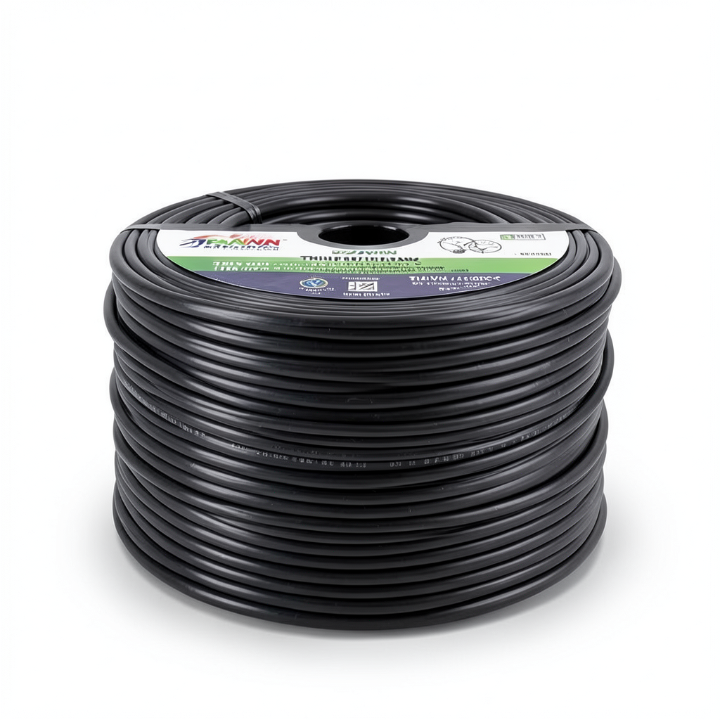 كابل نحاس THHN/THWN معزول PVC 105 درجة مئوية قطر 16.1 مم 600 فولت طول 500 قدم أسود | شركة الفنار