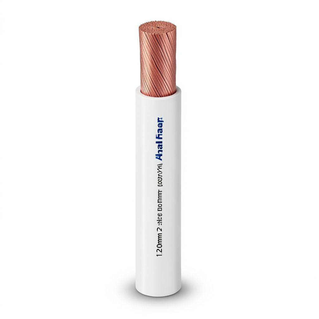 Stranded Electric Wire 120mm2 450/750V Copper Conductor 3.05mm Diameter PVC Insulation, White | Al Fanar
