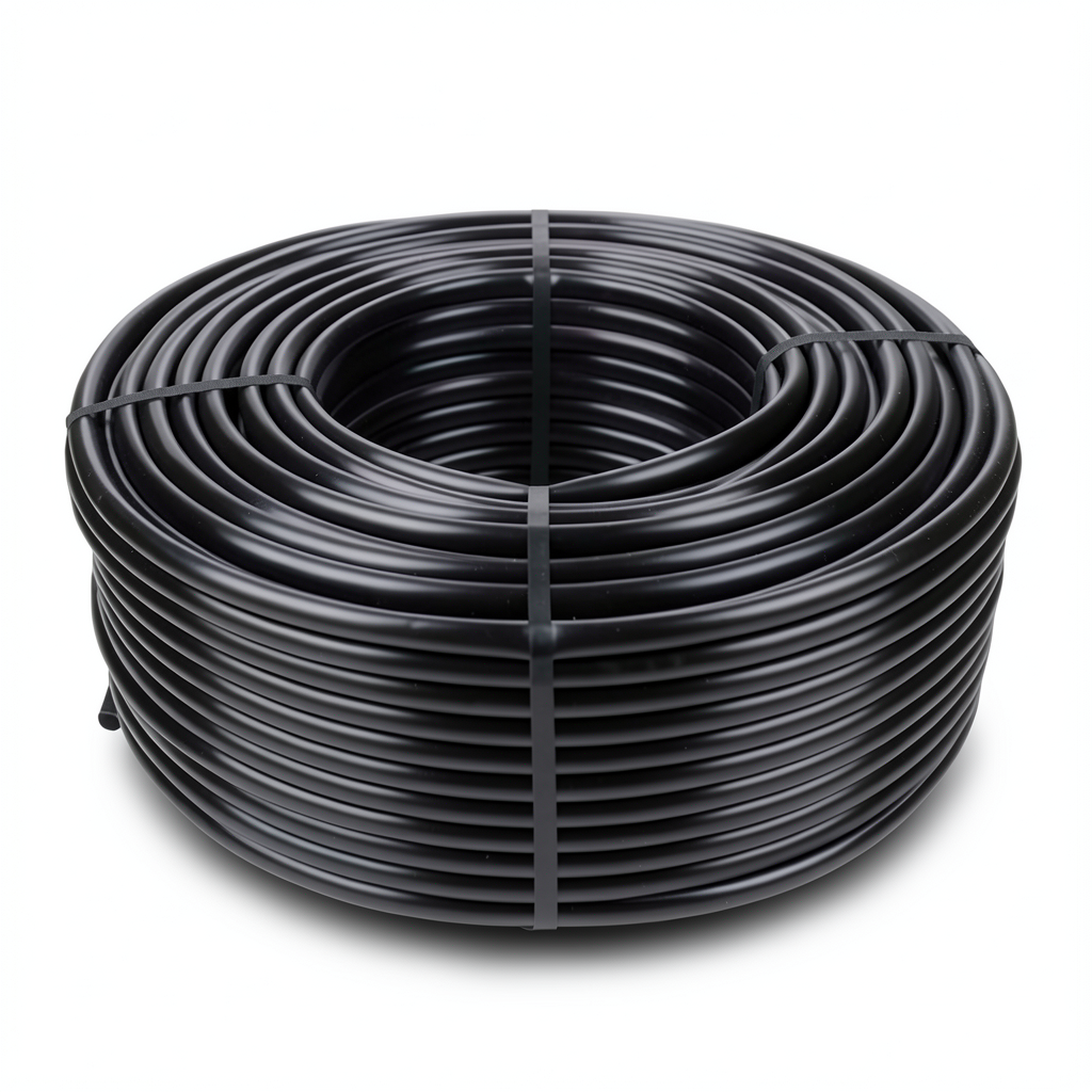 لفة انابيب HDPE ضغط اسمي 4 بار PE 100 قطر خارجي 125 مم سماكة 3.1 مم لون اسود