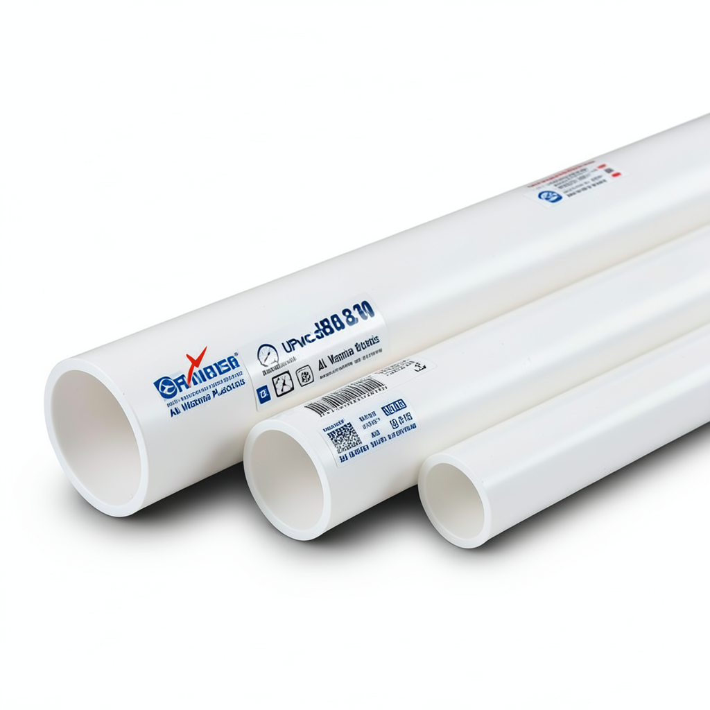 UPVC Pipes Schedule 80 Size 3 inch Thickness 7.6 mm White Color | Al Watania Plastics
