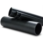 مواسير HDPE ضغط 10 بار PE 80 قطر 160 ملم سمك 11.8 مم اسود