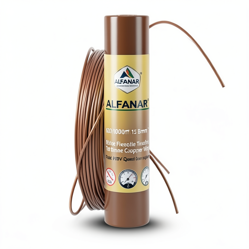 Alfanar 1.5mm Flexible Tinned Copper Wire 600/1000V Brown | Al Fanar
