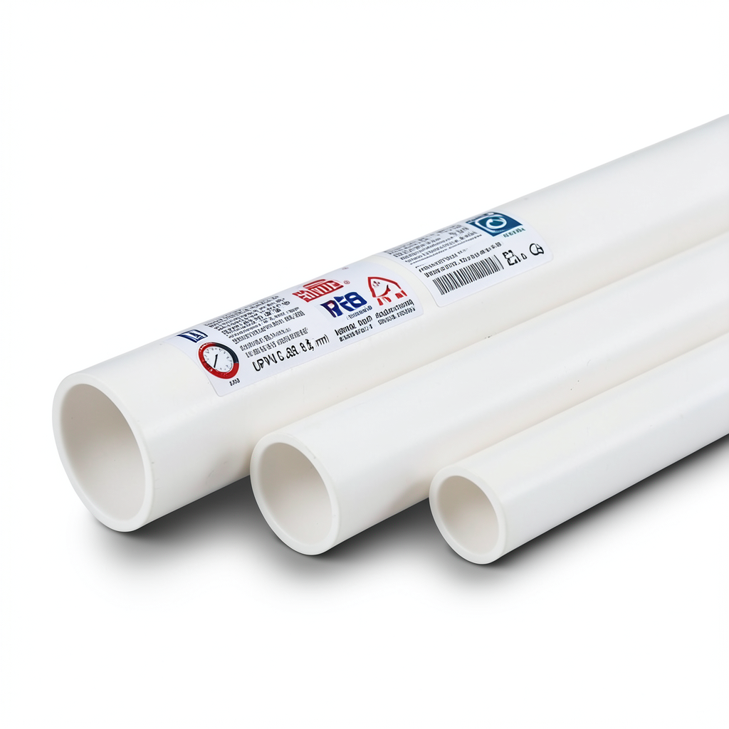 أنابيب بلاستيك UPVC جدول 80 مقاس 4 إنش سمك 8.6 مم وزن 2.88 كجم/م لون أبيض | بلاستيك الوطنية