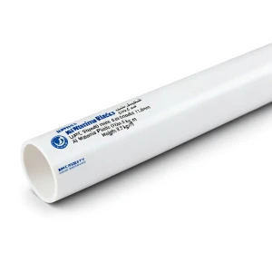 مواسير UPVC جدول 80 مقاس 6 إنش سمك 11.0 مم وزن 8.5 كجم / متر أبيض | بلاستيك الوطنية