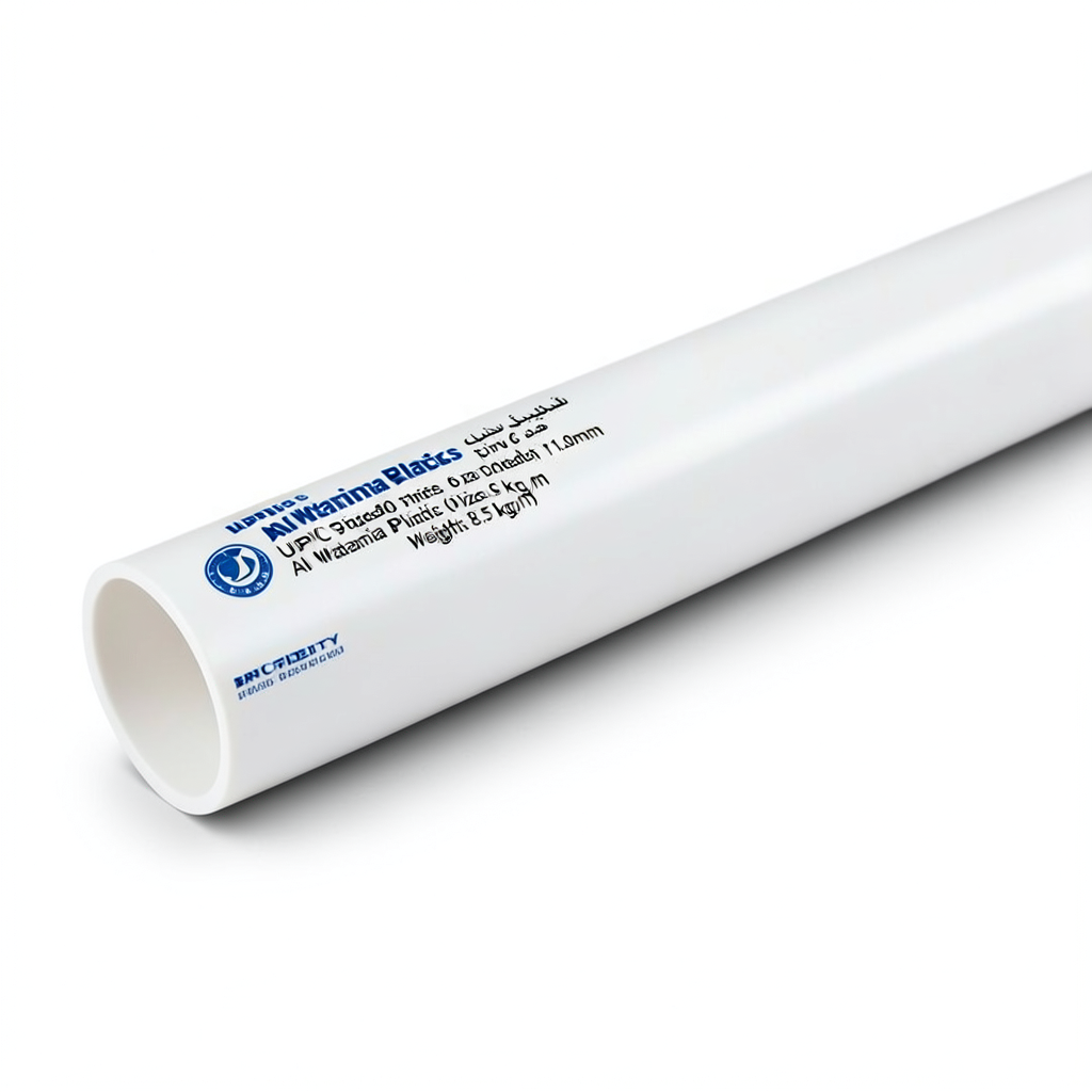 UPVC Pipes Schedule 80 Size 6 inch Thickness 11.0mm Weight 8.5 kg/m White | Al Watania Plastics