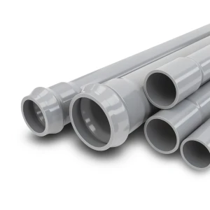 UPVC Pipes Nominal Pressure 10 Bar Outside Diameter 355 mm Thickness 13.6 mm Gray