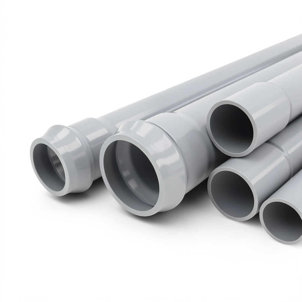 UPVC Pipes Nominal Pressure 12.5 Bar Outside Diameter 110 mm Thickness 5.3 mm Gray