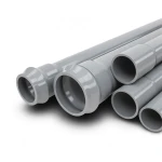 انابيب UPVC ضغط 10 بار قطر خارجي 710 مم سمك 27.2 مم لون رمادي