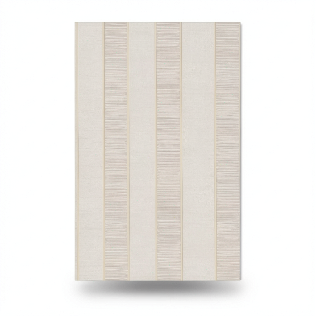 Italian Wallpaper Pale Beige Color Striped Design, Size 10mx0.73m