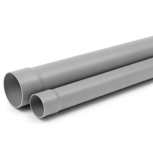 UPVC Plastic Pipe Class 3 PN 6 Bar Size 63 mm Thickness 2.3 mm Gray