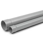 UPVC Pipe Class 3 Nominal Pressure 6 Bar Size 160 mm Thickness 5.4 mm Gray Color