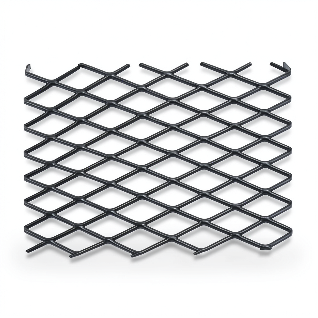 Hot Rolled Black Steel Expanded Metal Mesh Khaleeji 1.5 mm Thickness 2.44 m Width 1 m Length