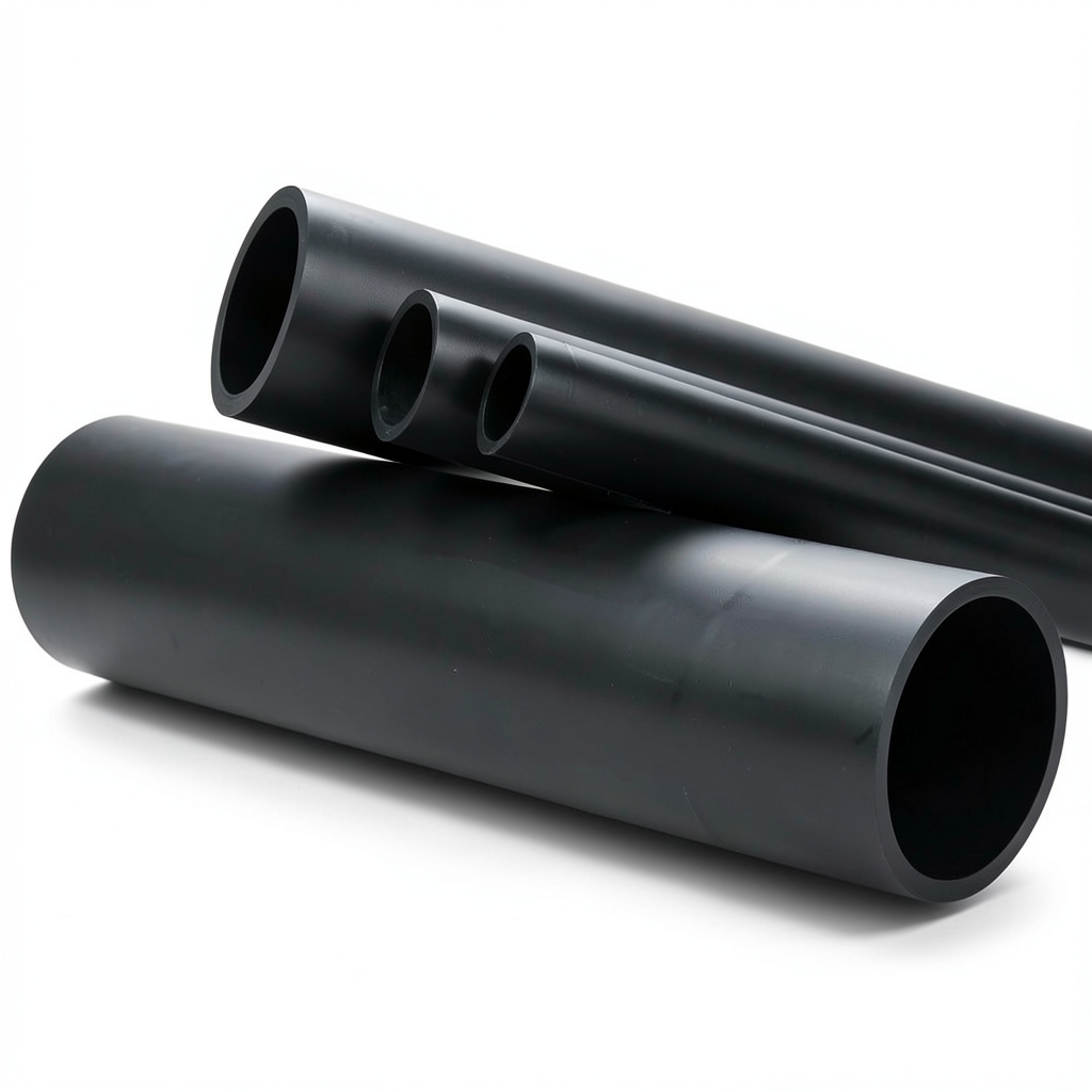 High Density Polyethylene Pipe 4 Bar Pressure PE 100 Outer Diameter 315 mm Black