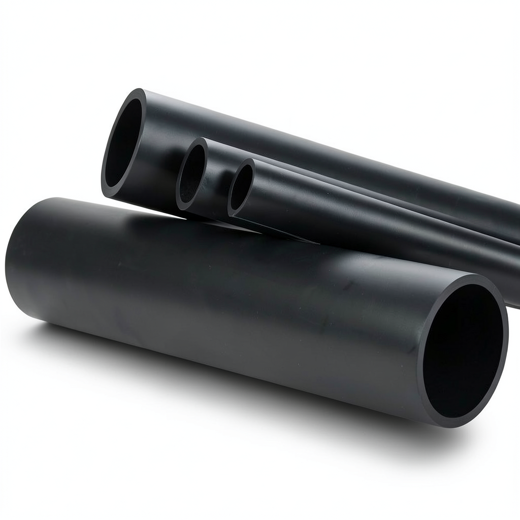 انابيب HDPE ضغط اسمي 4 بار PE 100 قطر خارجي 355 مم لون اسود