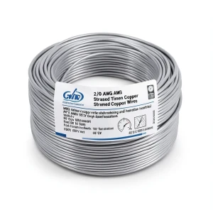 سلك نحاس مجدول 2/0 AWG مطلي بالقصدير عزل PVC 105°C رمادى 600 فولت 500 قدم | شركة كابلات الشرقية للصناعة
